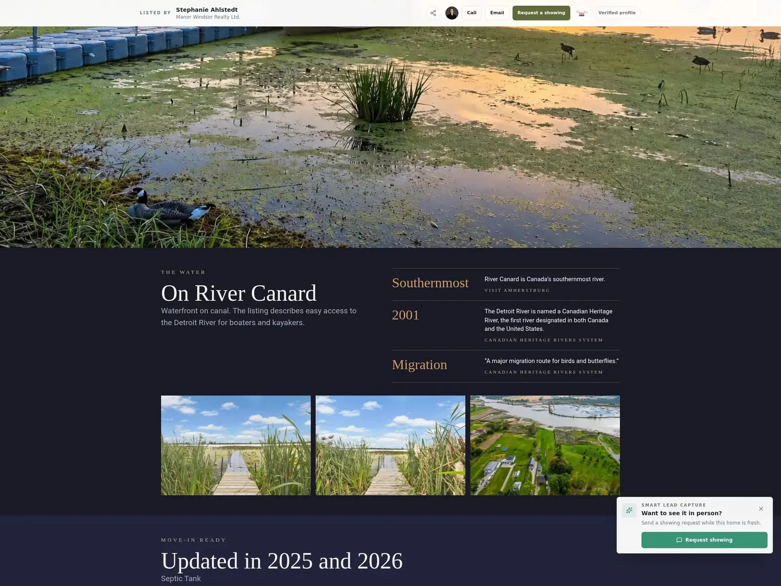 Riverfront listing page, waterfront