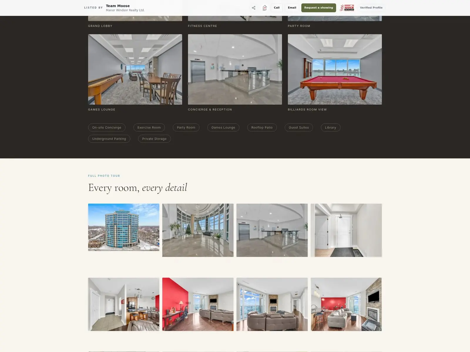 Portofino Riverside page, gallery